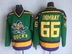 Mighty Ducks Movie Men's Jersey All Numbers Hockey Jersey Stitched Sewn Green