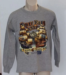 Super Bowl XXXV New York Giants vs Baltimore Ravens Herren Medium Langarmshirt - Bild 1 von 4