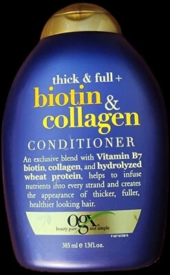 Acondicionador OGX Grueso y Completo + Biotina y Colágeno 13 OZ Foto 1 de 4
