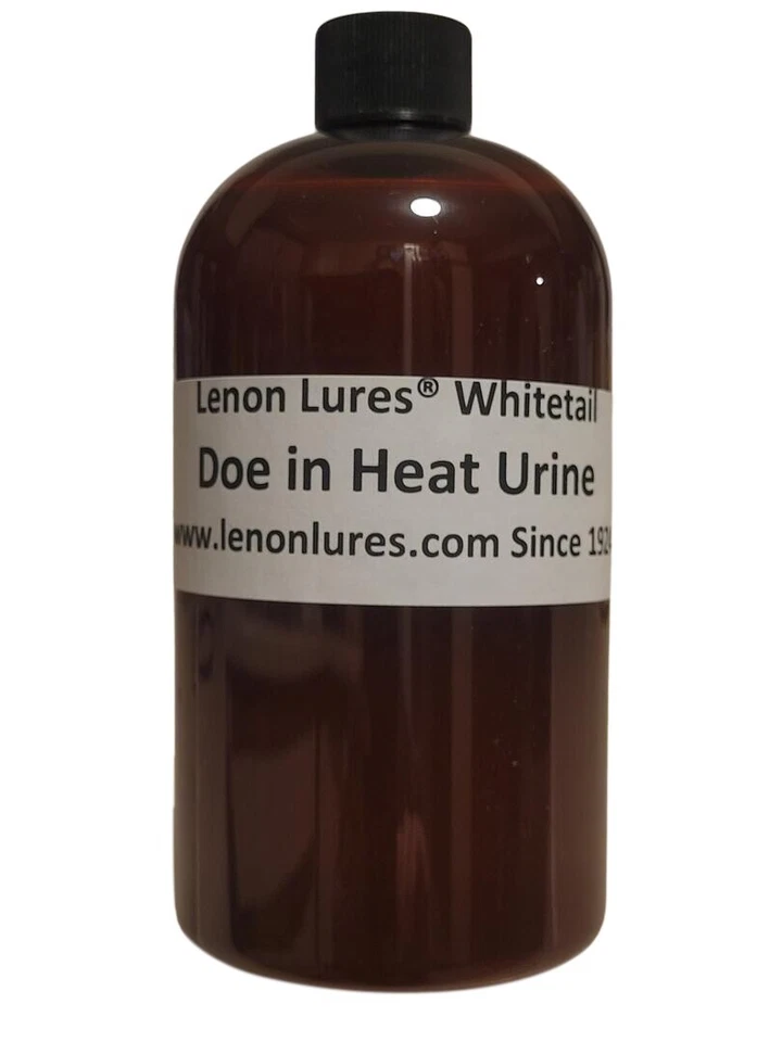 Lenon Lures Whitetail Doe in Heat Urine Pint Size Natures Proven Buck Attractant