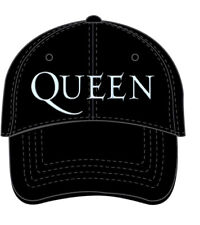 Queen - We Will Rock You - Sonic Silver Logo -Black OSFA Baseball Cap