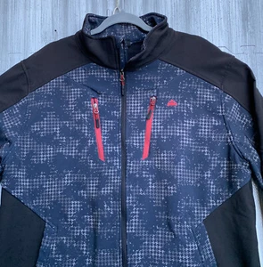 Snozu Mens Performance Mens XXL 2xL Jacket Black Geometric Stretch - Picture 1 of 8