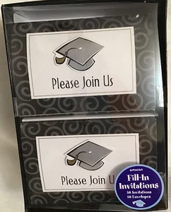 Graduation "Please Join Us" Invitation Cards with Envelopes Pack Of 50 - Picture 1 of 2