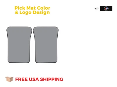 FITS 1988-1991 Buick Reatta Floor Mat Frt Row 2pc Cutpile Foto 1 de 3