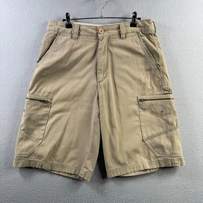 Pantalones Cortos Carga Quiksilver De Colección Para Hombres 31 Beige Carga Algodón Relajado Patín Y2K Foto 1 de 4