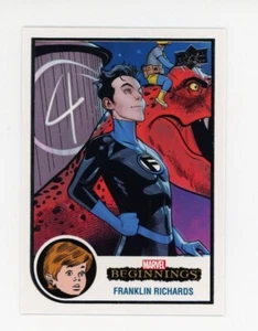 2022 Oberdeck Marvel Anfänge #47 Franklin Richards Karte WEISSER RAND - Bild 1 von 1