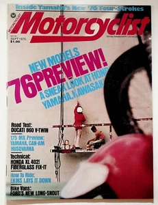 1975 September Motorcyclist Motorcycle Magazine Motocross Yamaha Can-Am Husky - Picture 1 of 2
