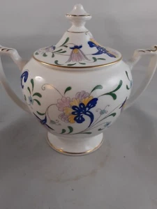 Coalport Pageant Lidded Sugar Bowl Fine Bone China 1st Quality Vintage British - Picture 1 of 11
