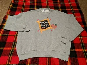 Vintage Jerzees Nublend Teacher Crewneck Sweatshirt Sweater Sz XL USA - Picture 1 of 4