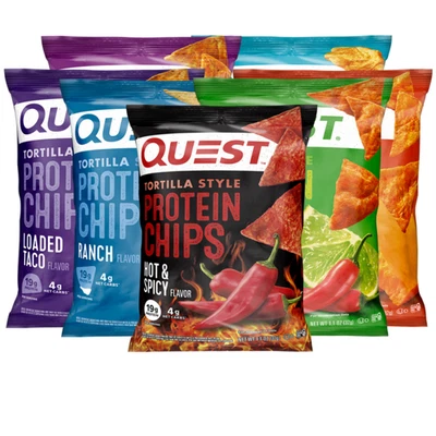 QUEST NUTRITION Quest Protein Chips 8 X 32g – High-Protein, Low-Carb Crunch | 19g Protein Per Se