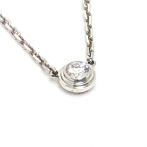 CARTIER K18WG Amour XS Chain Necklace Accessories K18WG Silver - Picture 1 of 7