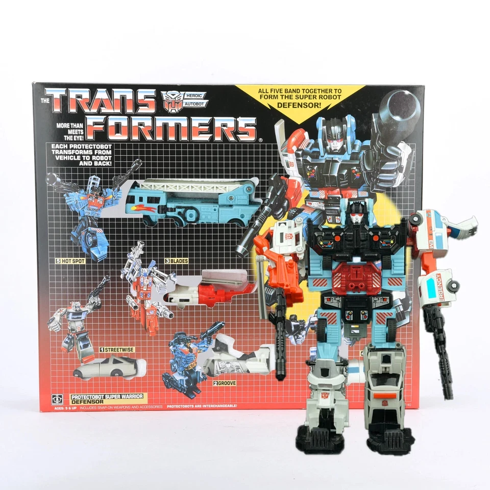 Figura de acción Transformers G1 Protectobots Super Warrior Defensor juguete reedición Foto 1 de 1