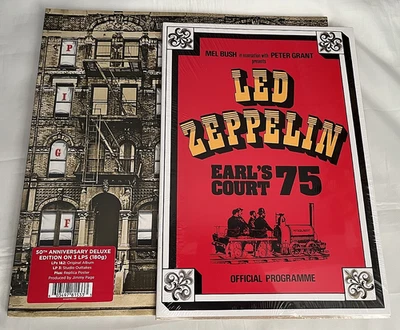 Led Zeppelin - Physical Graffiti -50th Anniv 3LP Poster Earl's Court Program NEW - Image 1 of 4