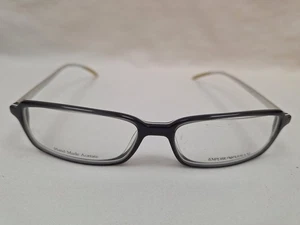 Emporio Armani EA 9015 Black Full Rim Plastic Rectangle Eyeglasses 140 Italy - Picture 1 of 6