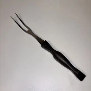 Cutco meat Carving Fork 1727 classic brown Orange Swirl handle 2 two tine - Picture 1 of 6