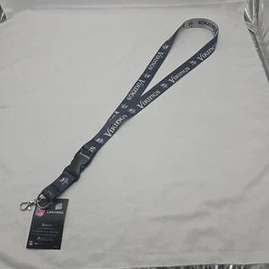 Minnesota Vikings Black Detachable Team Logo Lanyard Keychain NFL - Picture 1 of 11
