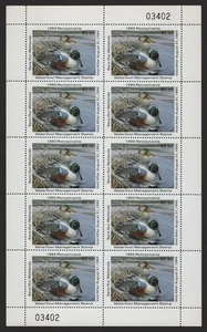 MALACK STATE DUCK, PA Nº11 VF NH, Hoja Completa, F..MÁS.. w5863 - Imagen 1 de 1