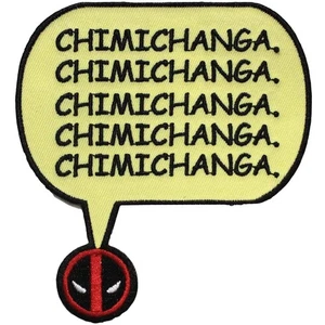 Offizieller Marvel Universum X-Men Comics Deadpool "Chimichanga" Bügelbild Patch - Bild 1 von 1