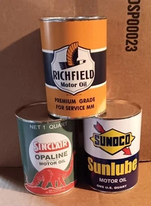 Öldosen Richfield Sunoco Sinclair ein Quart Ausstellungsladen Garage - Bild 1 von 1
