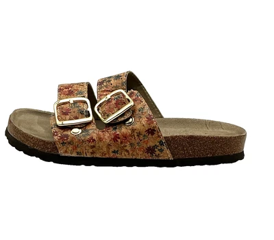 Sandalias Helga Mountain blancas color natural/floral/corcho talla 6M Foto 1 de 4