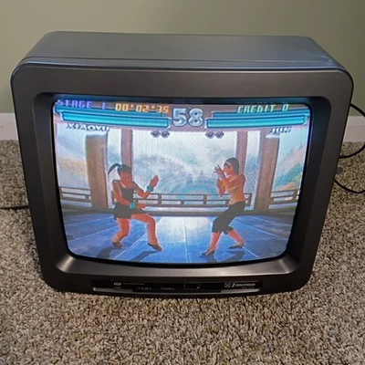 Emerson TC1375A 13" Retro Gaming CRT TV Television Tested And Working  - Image 1 of 4