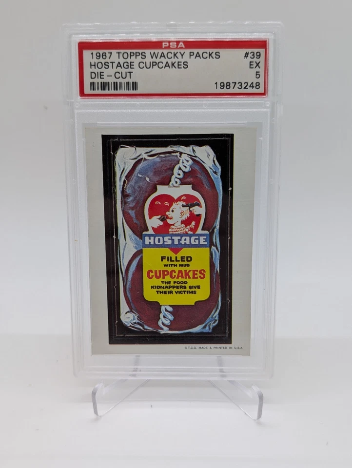 1967 Topps Wacky Packs #39 Hostage Cupcakes - Die-Cut PSA 5 EX - Image 1 of 2