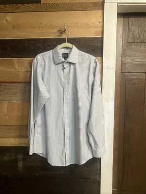 JOS A. BANK 定制合身纽扣长袖正装衬衫男式 16-35 码 — 第 1/4 张图片