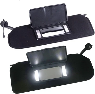Pair Updated Sun Visors Sun Shades W/Bright LED Light For 1997-2004 Corvette C5 Foto 1 de 4