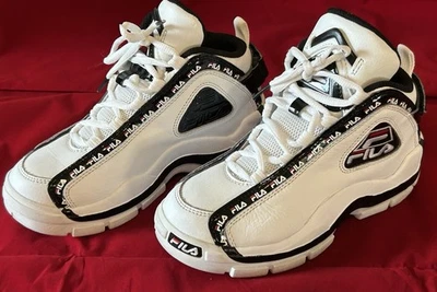 KID'S FILA GRANT HILL BG REPEAT SIZE 3 - WHITE BLACK FILA RED 3BM00780-113 - Image 1 of 4