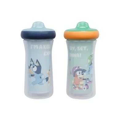 Bluey Insulated Sippy Cups - Dishwasher Safe Toddler Cups 9 Ounces 2 Count - Image 1 of 4