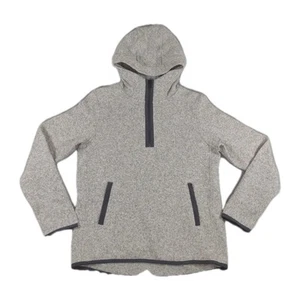 Lululemon Half Zip Gray Pullover Hooded Fleece Active Wear Sweater Size LG - Picture 1 of 7