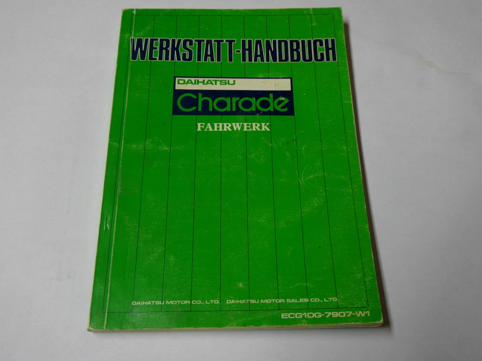 Manual de Taller Daihatsu Charade Suspensión Carrocería Frenos, St. 07/1979 - Imagen 1 de 1