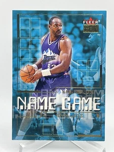 Karl Malone 2000-01 Fleer Premium Name Game #7 Insert G4 - Picture 1 of 2