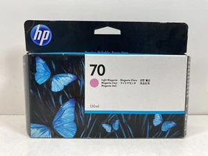 Genuine HP 70 Light Magenta Ink 130ml DesignJet L3S81B E1L21B Q6675A -06/2015 - Picture 1 of 4