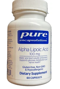 Pure Encapsulations Alpha Lipoic Acid 100 mg 60 capsules - Picture 1 of 3