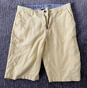 Nautica Boys Size 18  shorts yellow