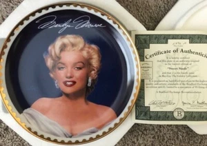 Auswahl aus EINEM, MARILYN MONROE Sammelteller Echtheitszertifikat, 1990er BRADFORD EXCHANGE 8" - Bild 1 von 6