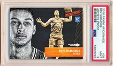 2016-17 Aficionado Ben Simmons Artist's Proof Rookie Rc #35 PSA 9 - POP 19 - QTY