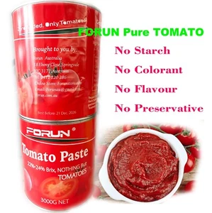 FORUN TOMATO PASTE 18KG (3Kg*6 Tins)-100% Pure,Rich Lycopene - Picture 1 of 2