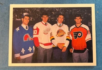 1990-91 Upper Deck NHL Hockey #351 Top Ten Draft Picks Checklist - Image 1 of 2