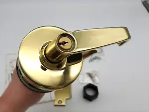 Arrow Door Lever Entry Lock Polished Brass US3 H12 SR LH NOS - Picture 1 of 9