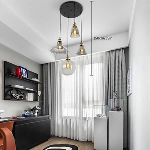 Modern Kitchen Glass Pendant Light Lamp Chandelier Home Lighting Ceiling Lights - Picture 1 of 22