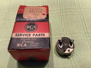 RCA OEM Part 107774  SPST Switch Attachment For Potentiometer 3A 125 V - Picture 1 of 3