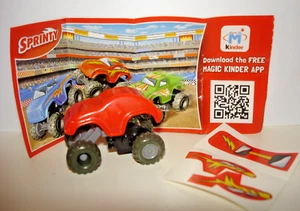 FS025 FUORISTRADA ROSSO + CARTINA/BPZ KINDER SORPRESA ITALIA SORPRESINE 2015/16 - Picture 1 of 1