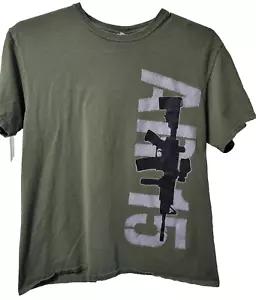 Delta Military Green Graphic Shirt AR-15 2nd Amendment American Patriotic Large - Bild 1 von 13