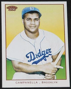 2009 TOPPS 206 T-206 SP SHORT PRINT VARIATION ROY CAMPANELLA BROOKLYN DODGERS - Picture 1 of 2