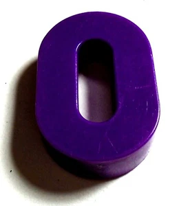 Escritorio Fisher Price Play Family School Days años 70 número magnético púrpura 0 cero - Imagen 1 de 1