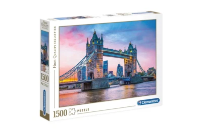 Clementoni 1500 Piece Jigsaw Puzzle - Tower Bridge Sunset - Image 1 of 2