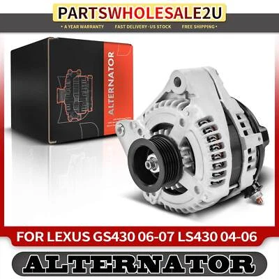 Alternador para Lexus GS430 2006-2007 LS430 2004-2006 4.3L 130A 12V CW 5 ranuras Foto 1 de 4