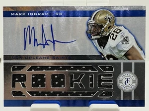2011 Totally Certified Freshman Fabric Mark Ingram Rookie Auto Patch 128/299 - Picture 1 of 4